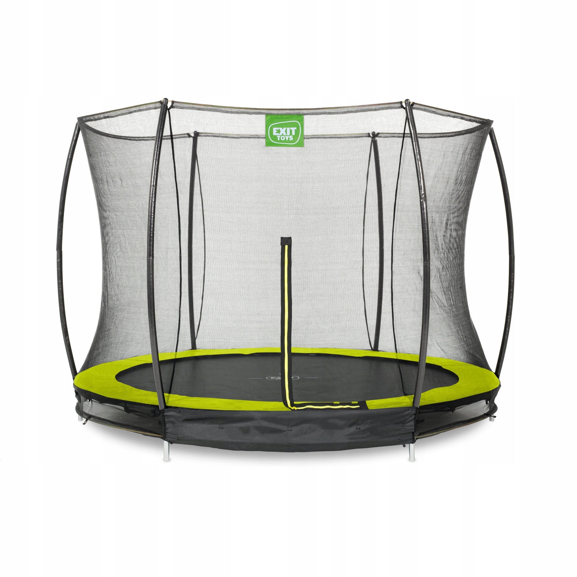 Silhouette EXIT ø305cm earth trampoline with safety net - green