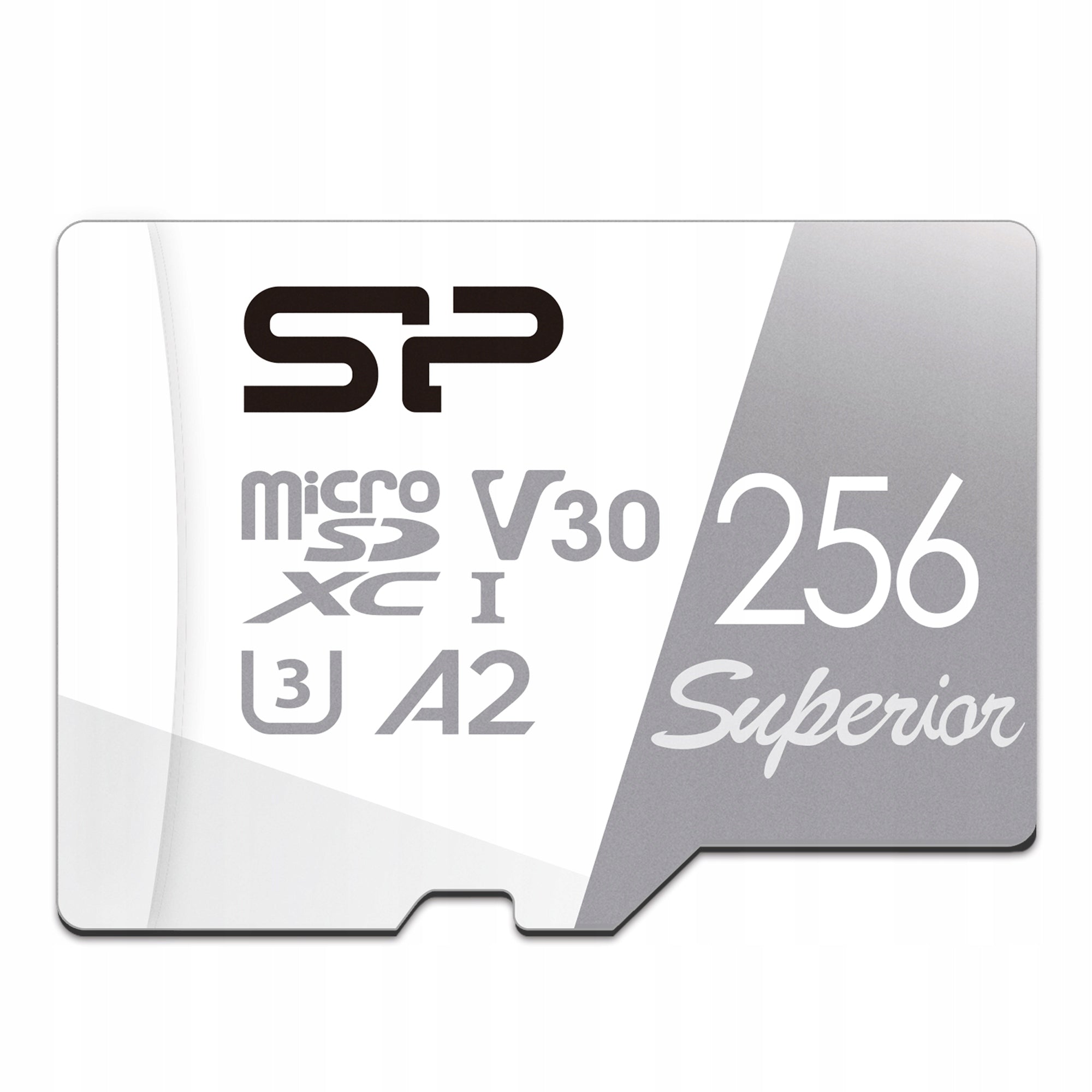 Silicon Power 256GB High Speed 4K A2 V30 SDXC U3 MicroSD Card with Adapter