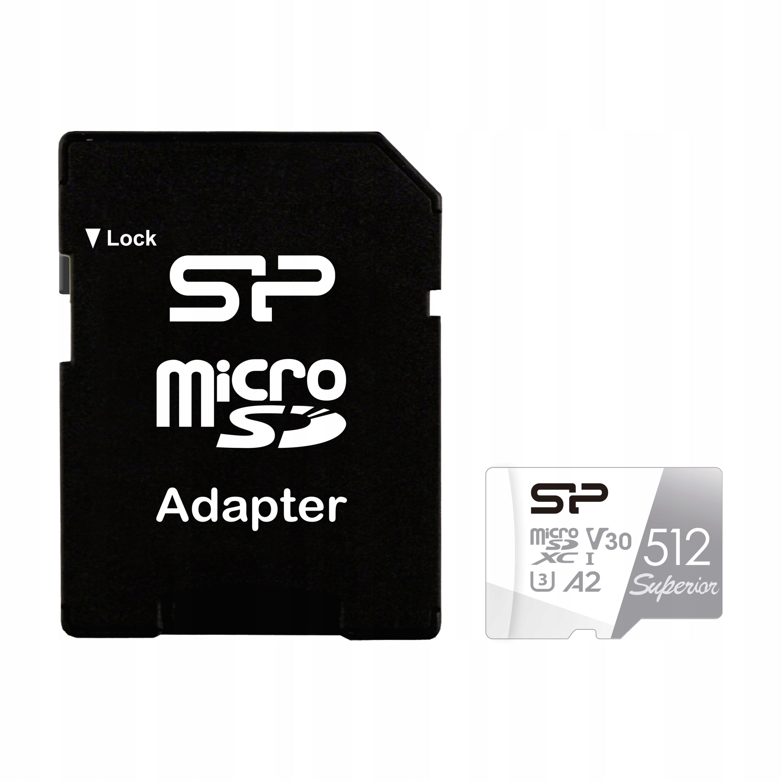Silicon Power 512GB High Speed MicroSD Card 4K A2 V30 SDXC U3 with Adapter Manufacturer code SP512GBSTXDA2V20SP