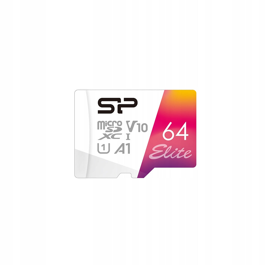 Silicon Power 64 GB Class 10 microSDHC memory card Manufacturer Silicon Power