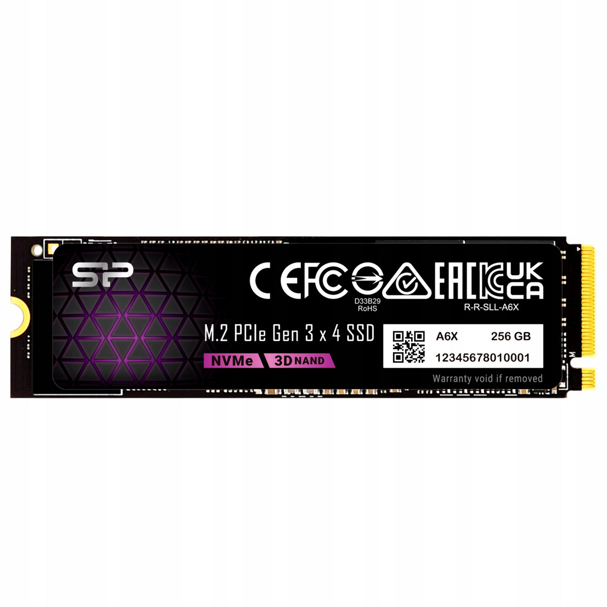 Silicon Power P34A6X 256GB Gen3x4 PCIe NVMe M.2 SSD