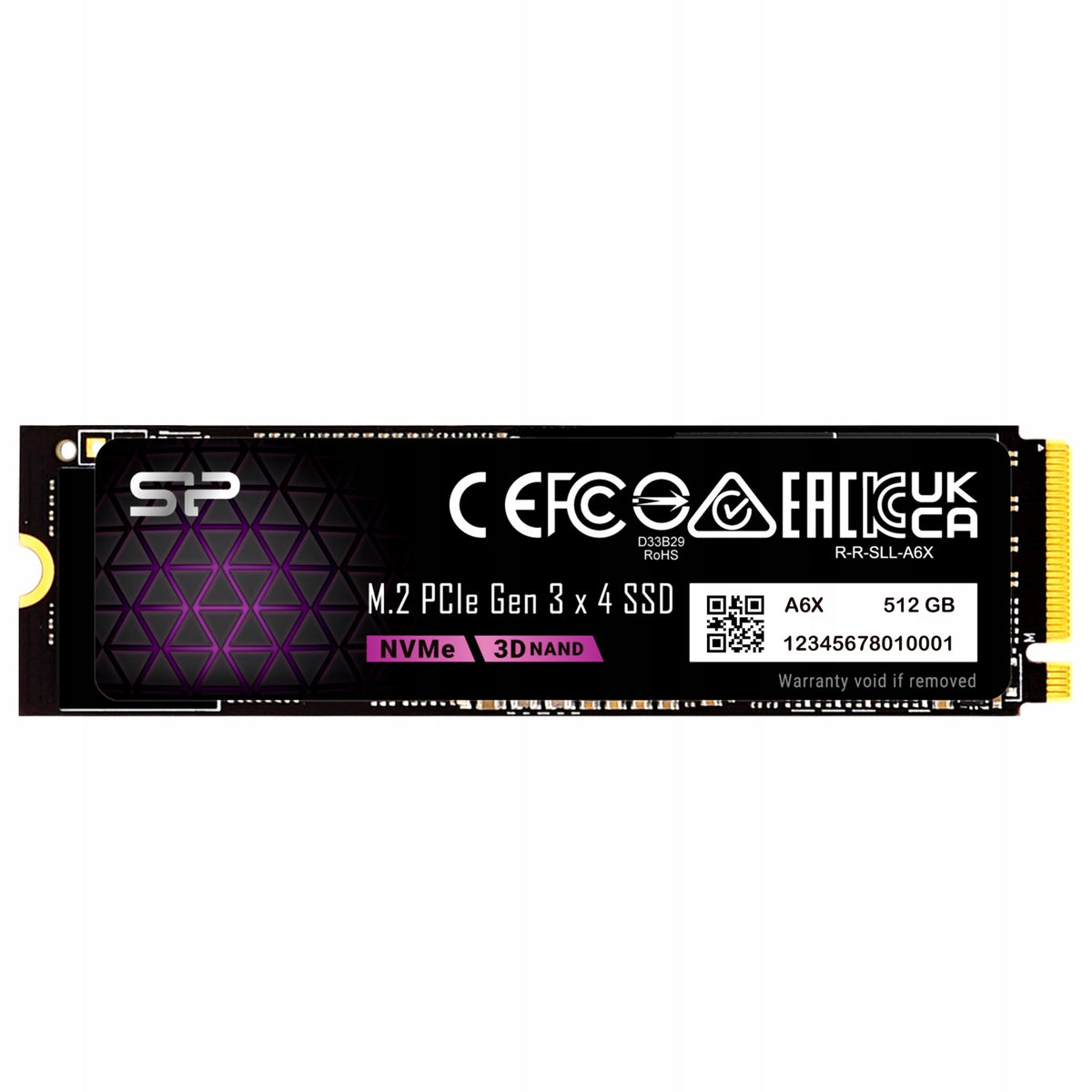 Silicon Power P34A6X 512GB Gen3x4 PCIe NVMe M.2 SSD