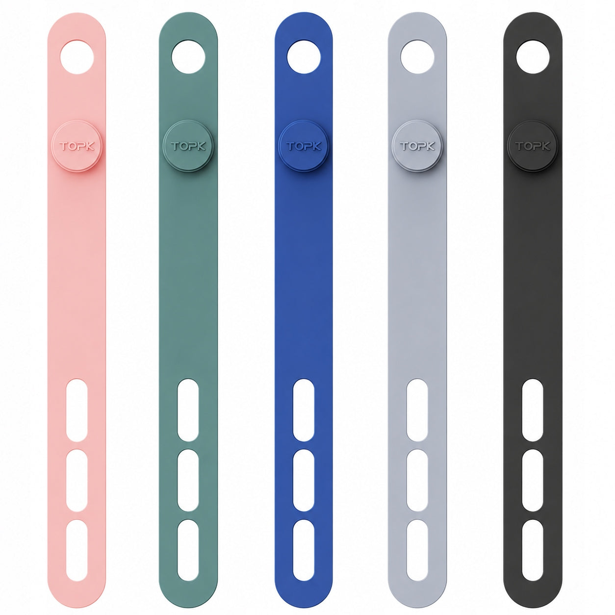 Silicone Band Holder Cable Organizer Set of 5 TOPK J20