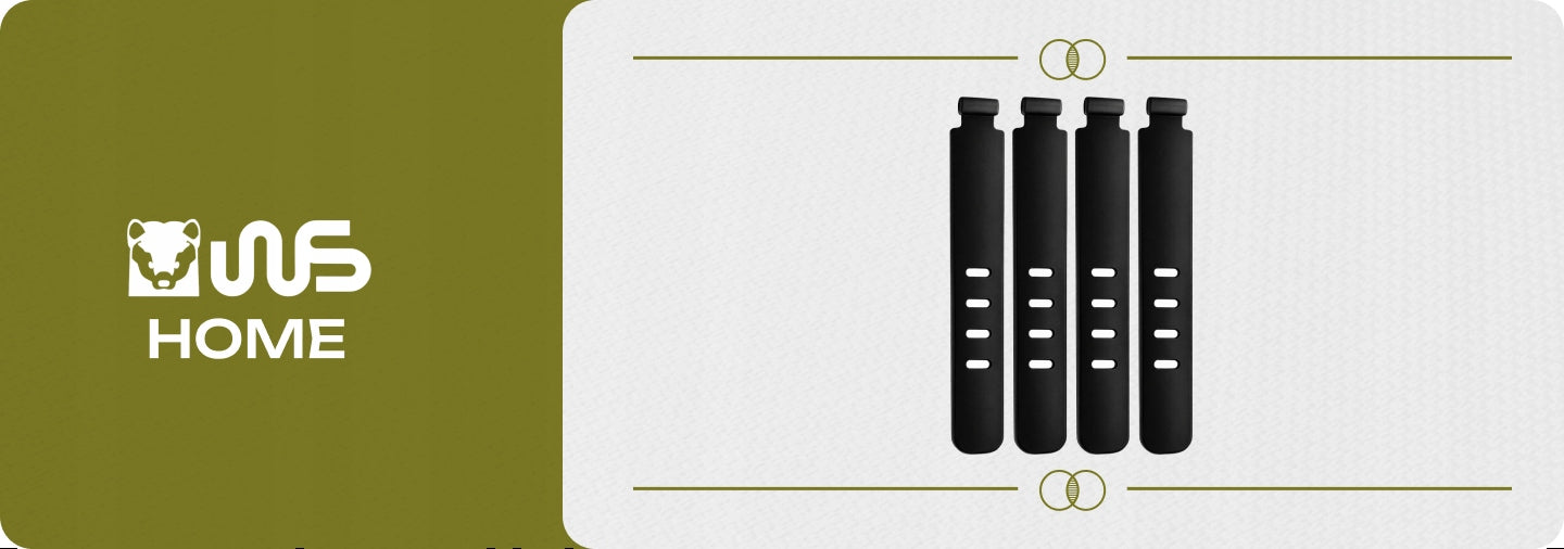 Silicone Bands for Cable Organizers Velcro Set of 4pcs Colorful EAN (GTIN) 5907426501454