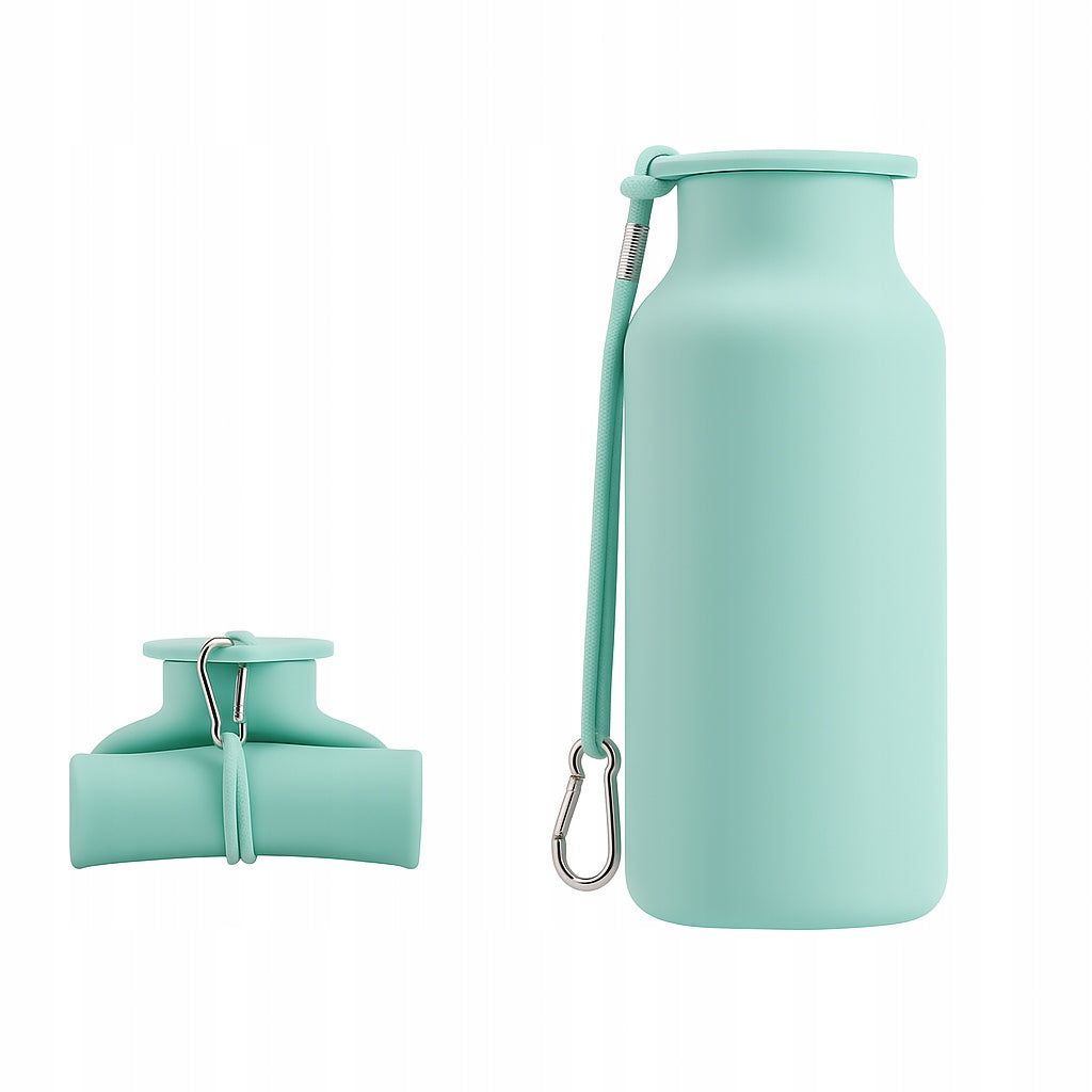 Silicone Bottle Folding 600ml BPA Free Travel Lightweight Packaging status original