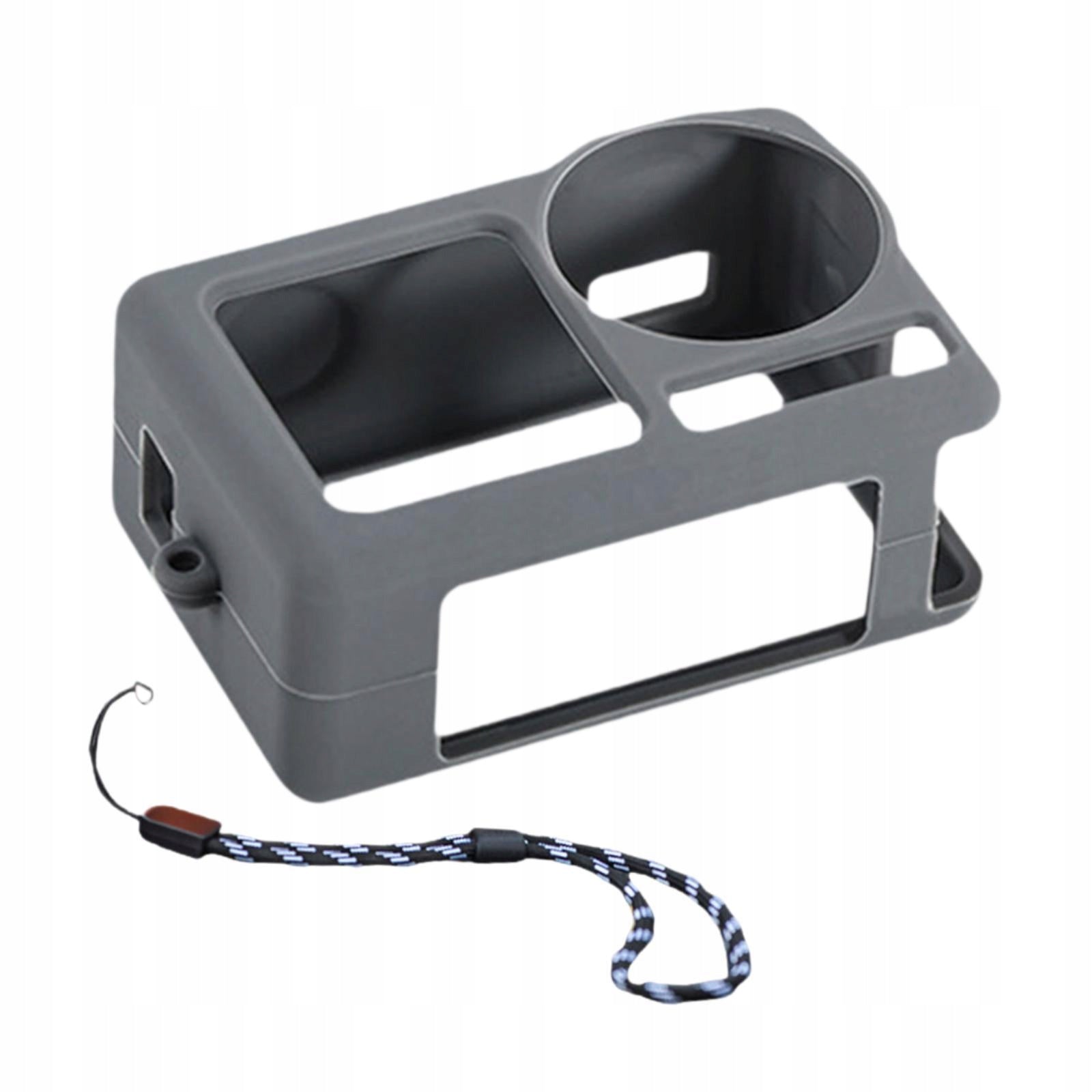 Silicone Case Sleeve Shockproof with Lanyard Protector Case Sports grey Model Silicone Case Sleeve Camera Cover