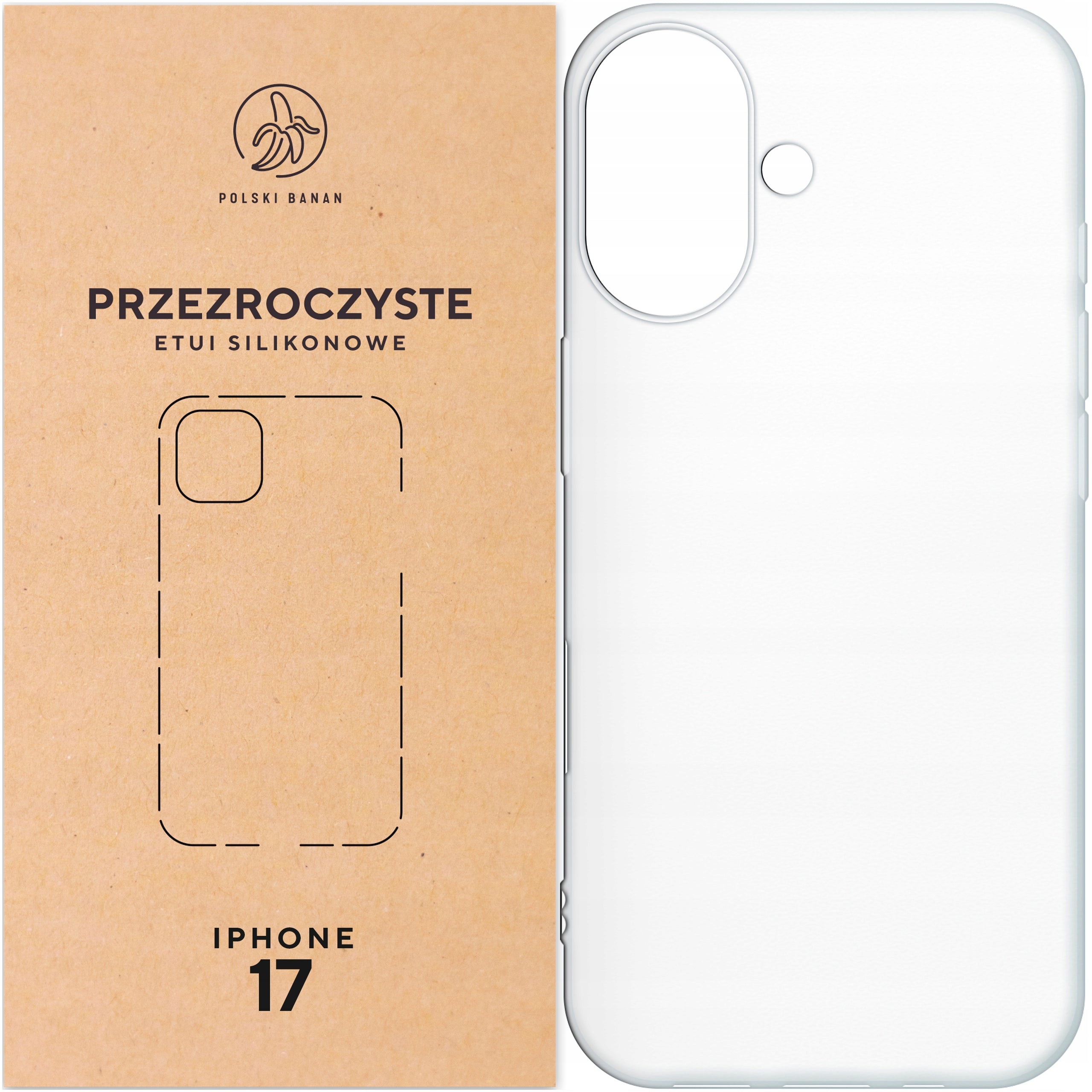 Silicone Case Transparent for Apple iPhone 17