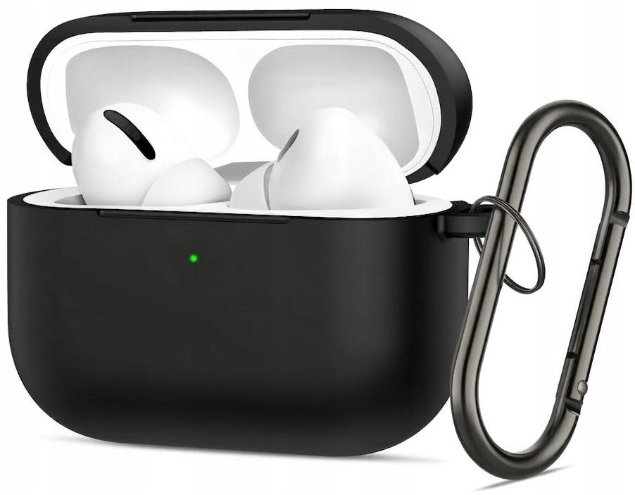 Silicone Case for Apple AirPods Pro 3 + Hook | Black
