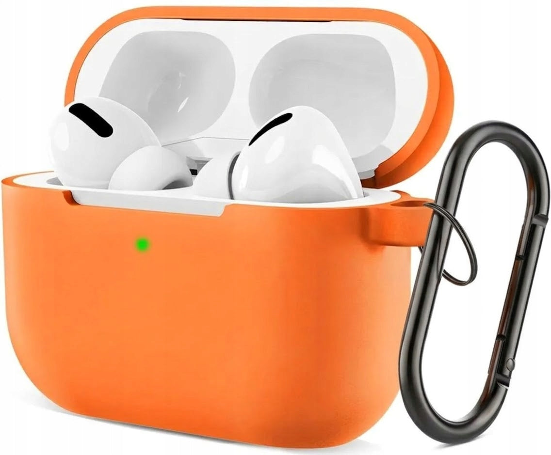 Silicone Case for Apple AirPods Pro 3 + Hook | Orange
