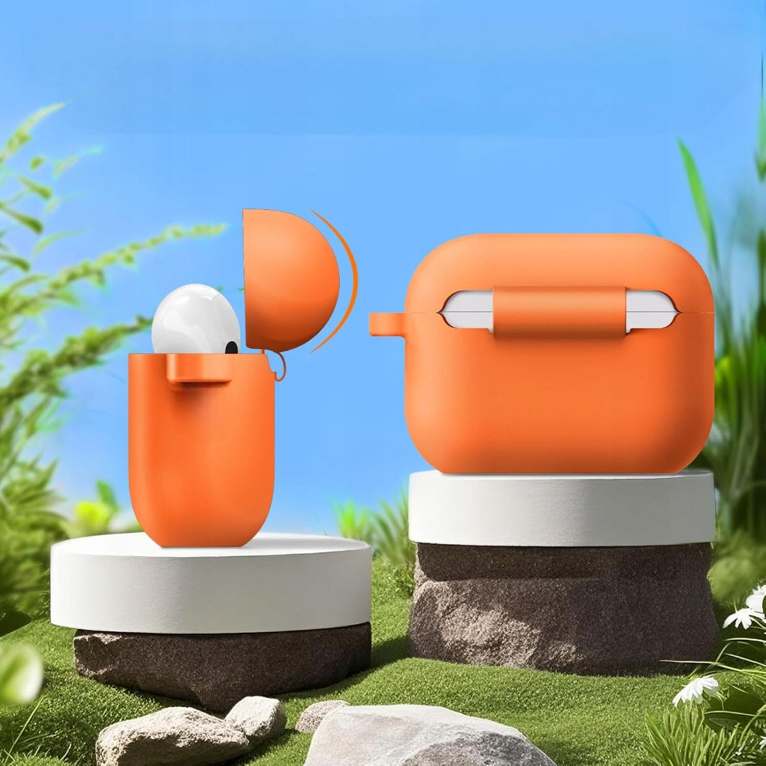 Silicone Case for Apple AirPods Pro 3 with PENDANT | Orange Packaging status original