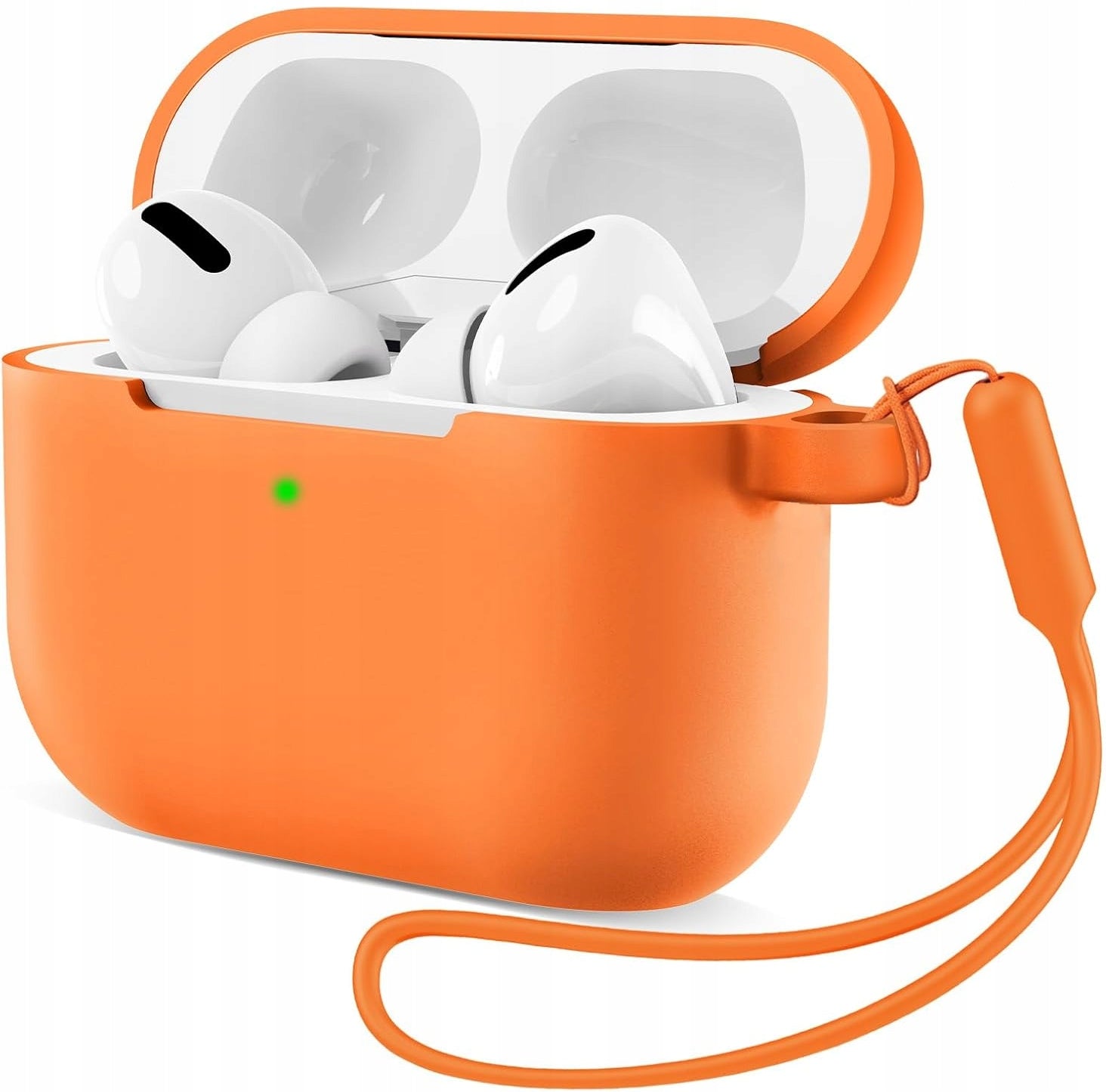 Silicone Case for Apple AirPods Pro 3 with PENDANT | Orange