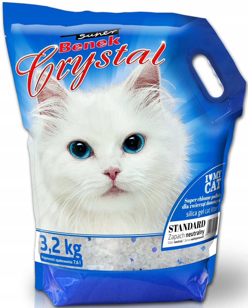 Silicone Cat Litter Benek Crystal 4x7,6L (30,4L) Thick Unscented EAN (GTIN) 5905397019008
