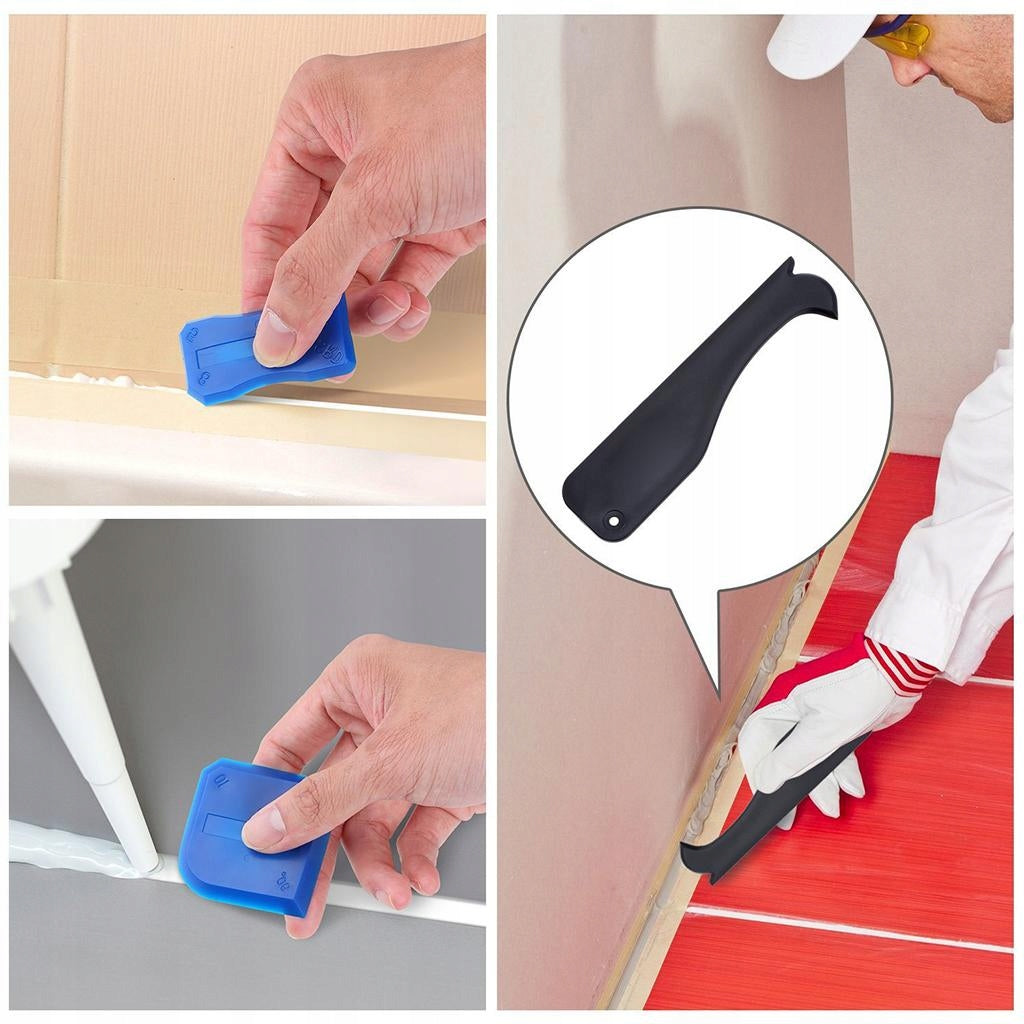 Silicone Caulking Tool Kit, 10Pcs Grout Sealant Remover Tool Set Plastic Brand no brand