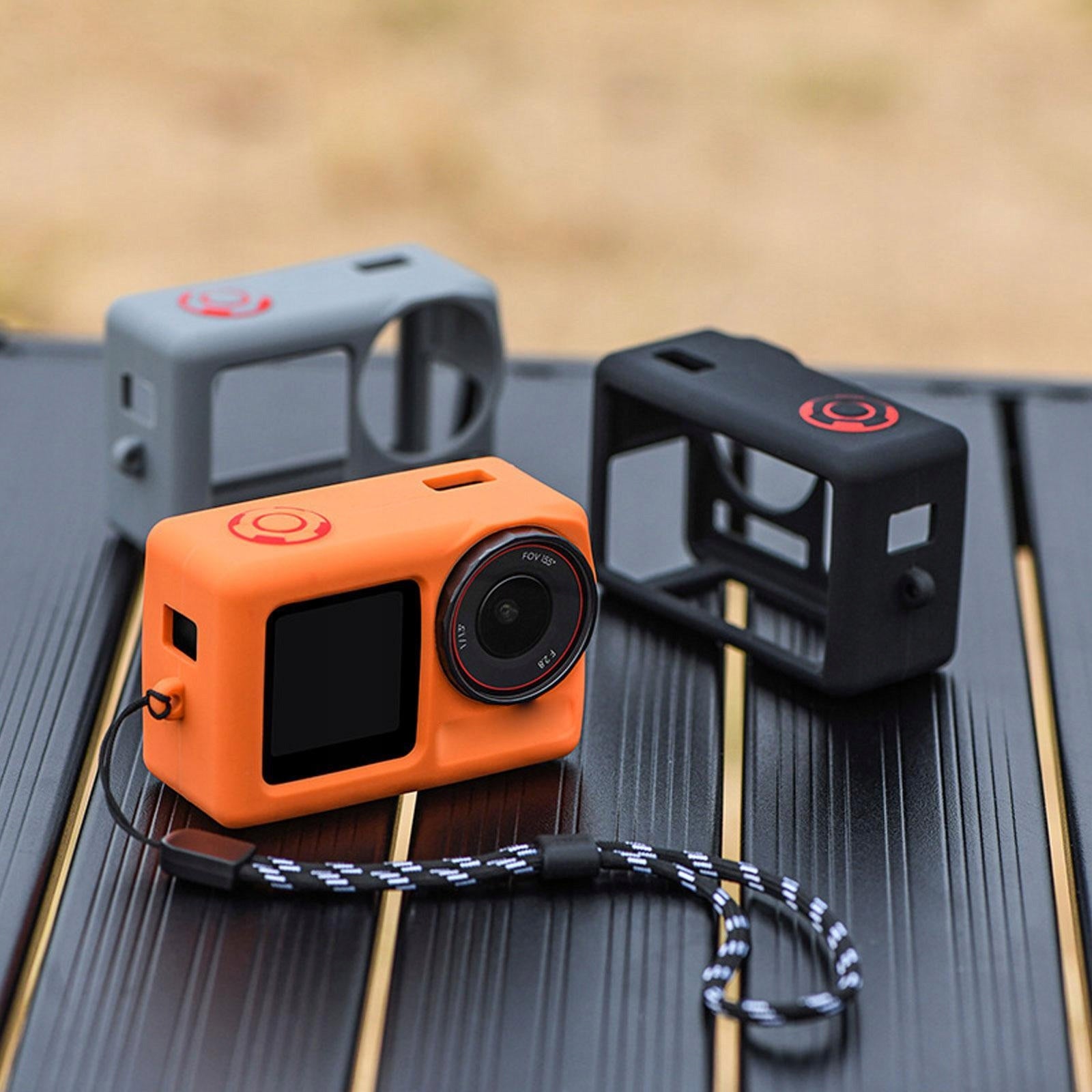 Silicone Cover,Camera Cover,Shockproof with Lostproof Rope,Sports grey Brand no brand