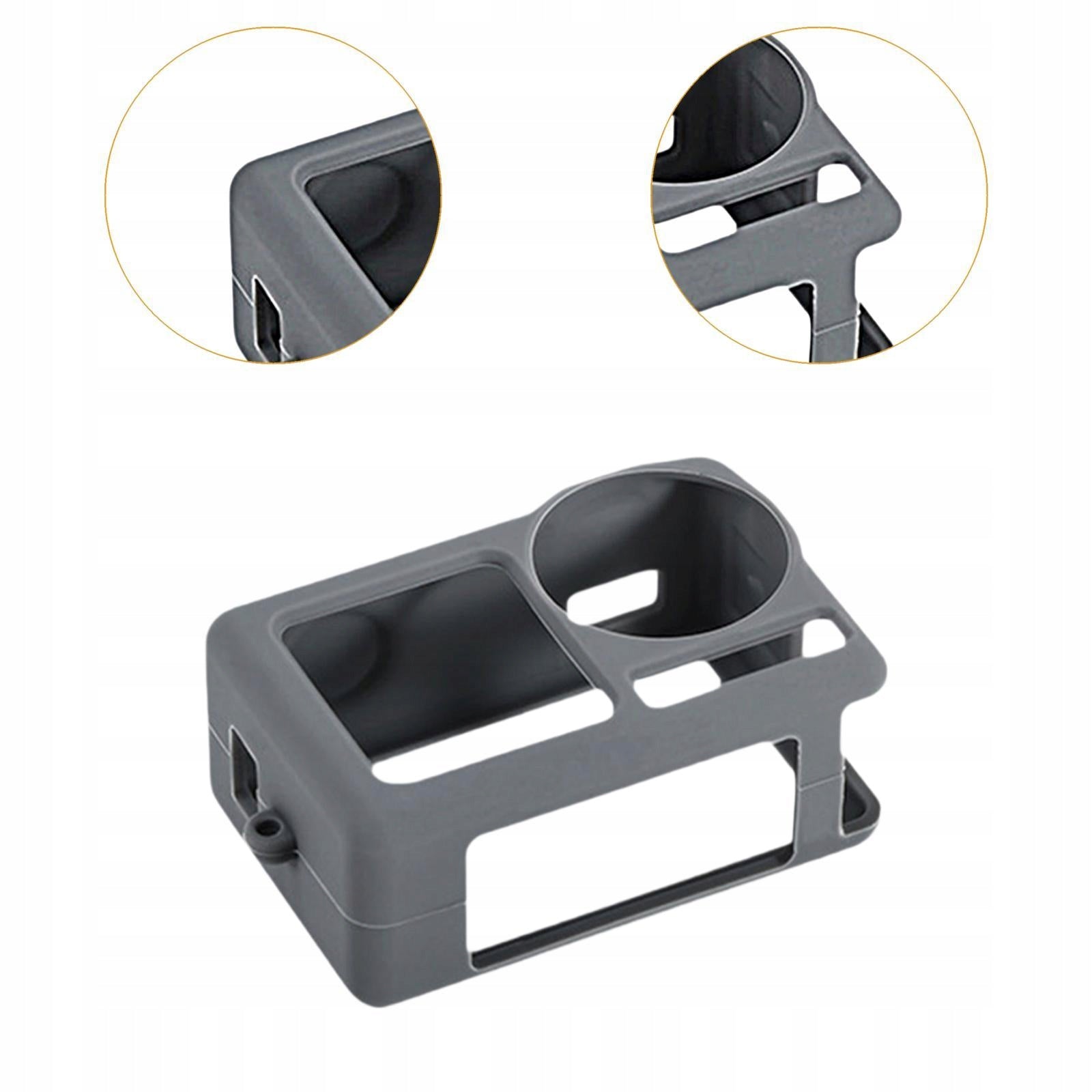 Silicone Cover,Camera Cover,Shockproof with Lostproof Rope,Sports grey Packaging status original