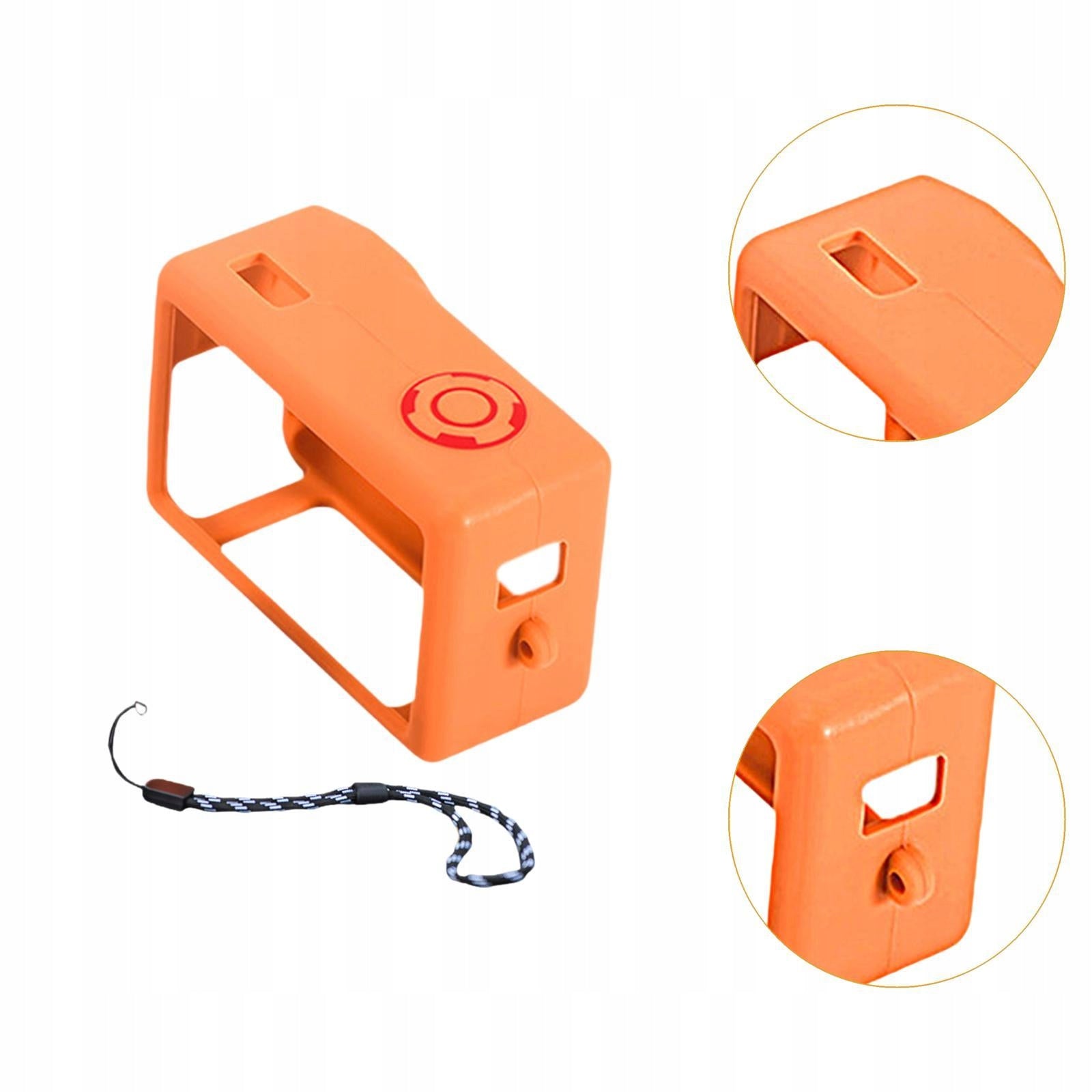 Silicone Cover,Camera Cover,Shockproof with Lostproof Rope,Sports orange Packaging status original