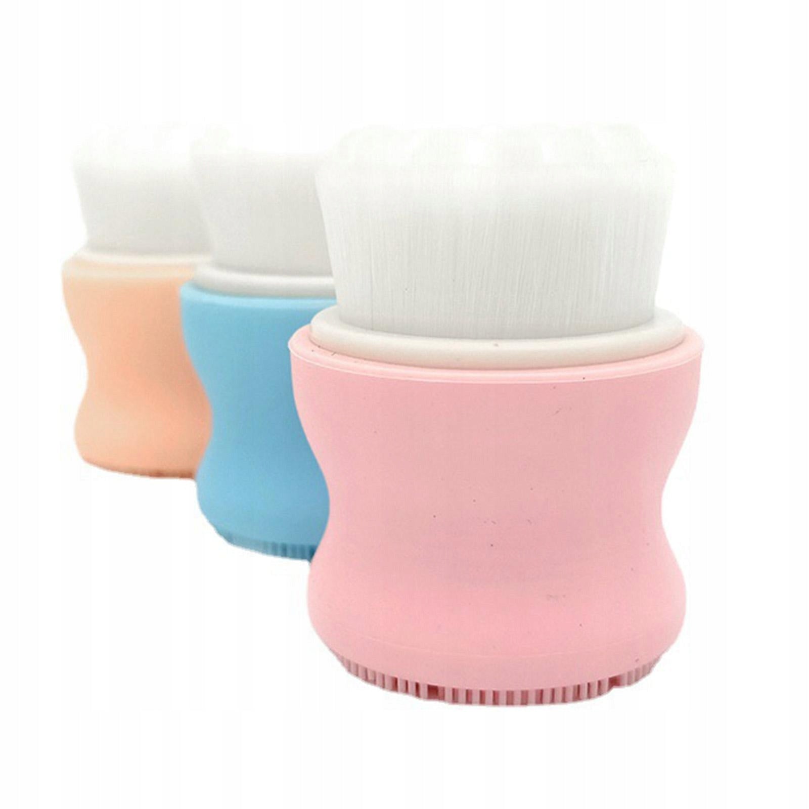 Silicone Face Cleaning Brush Portable Exfoliating Facial Cleanser 2 Pcs Medical device no