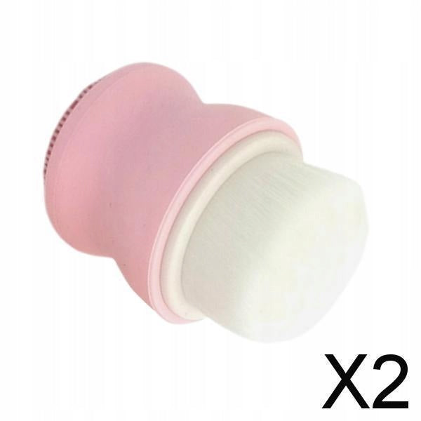 Silicone Face Cleaning Brush Portable Exfoliating Facial Cleanser 2 Pcs