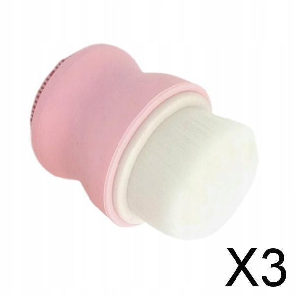 Silicone Face Cleaning Brush Portable Exfoliating Facial Cleanser 3 Pcs