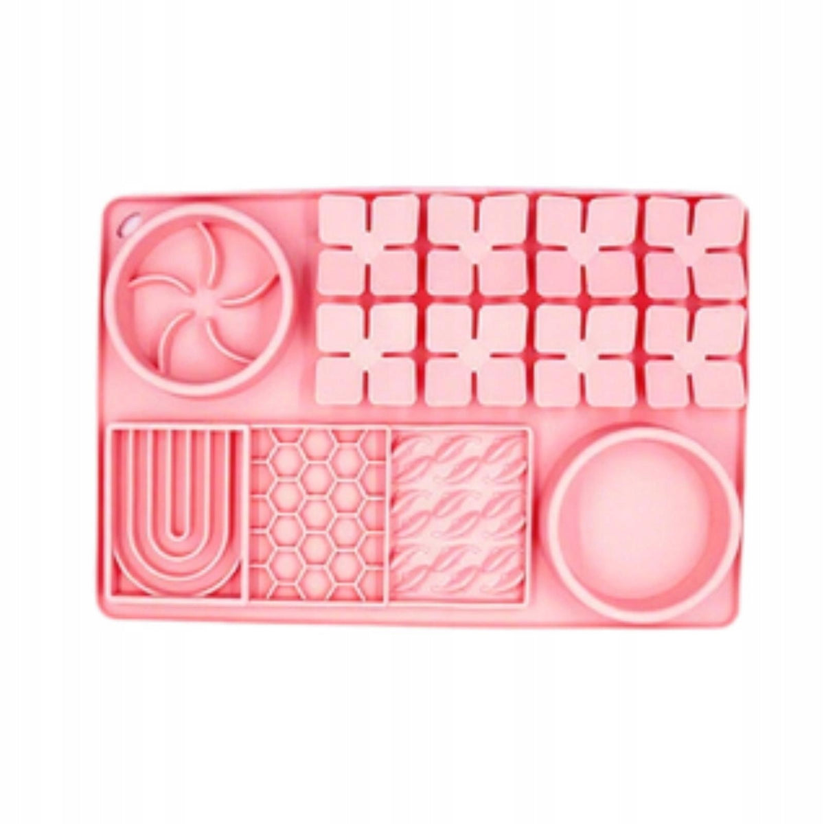Silicone Feeding and Lick Mat Non Slip Interactive Silicone Easy to Pink