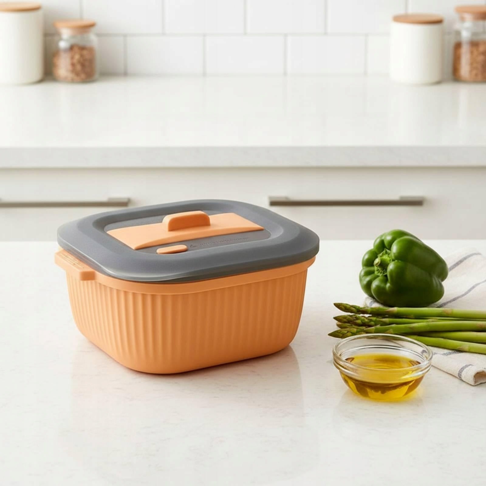 Silicone Food Container with Lidded Oven Silicone Microwave Bowl with Green Packaging status original