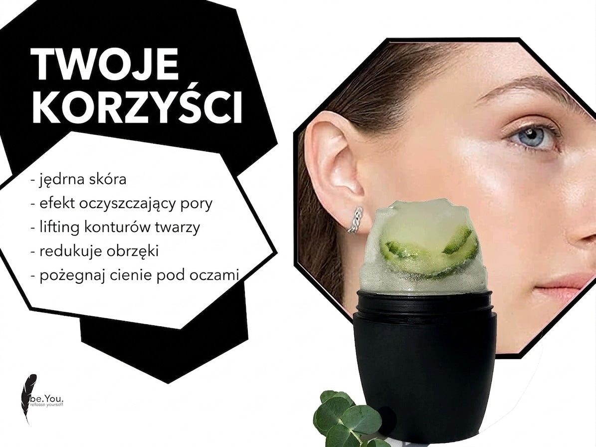 Silicone Form Ice Face Massage Roler ICE ROLLER MASSAGER black Manufacturer code B0C3MVVYV8