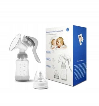 Silicone Handheld Breast Pump with Bottle 150ml BPA FREE Suction Adjustment Medical device no