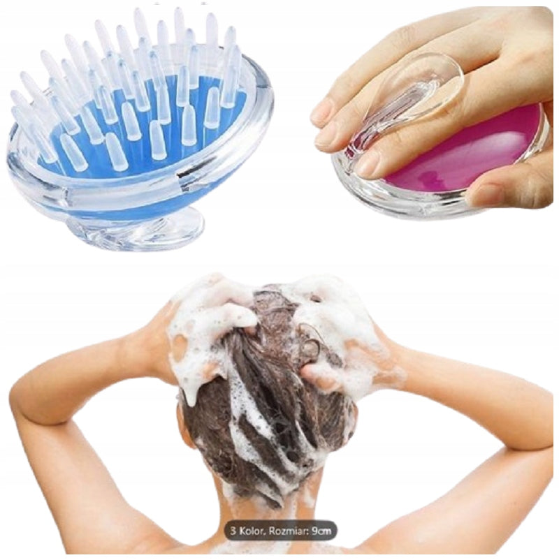 Silicone Head and Skin Washing Massage Brush - Perfect for Hygiene