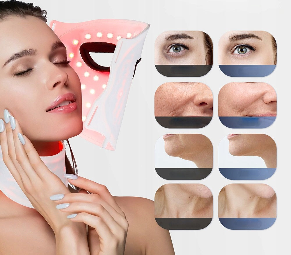 Silicone LED Face and Neck Mask 7 Colors Light Red and NIR. Manufacturer code 92604280153