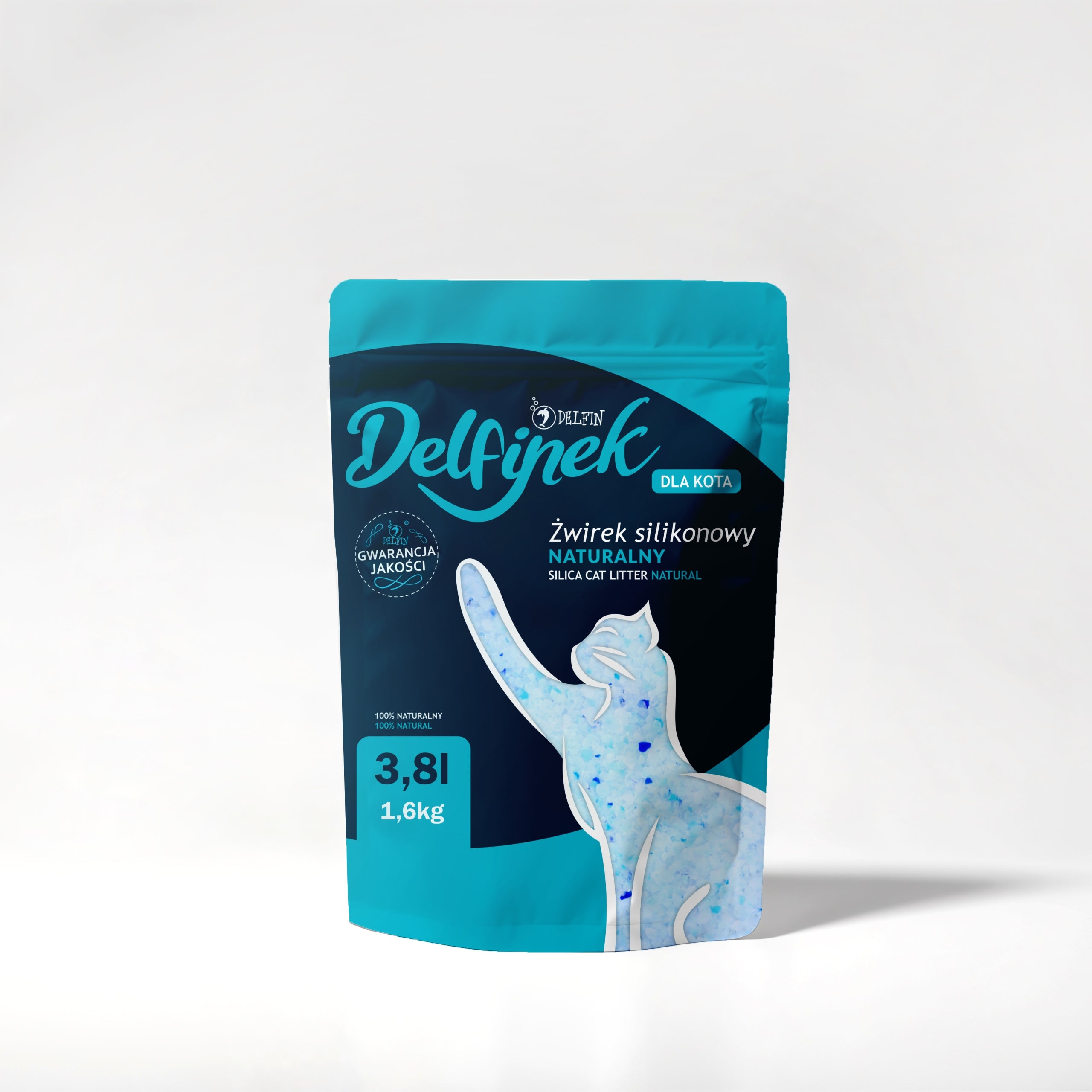 Silicone Litter "Delfinek" natural and dust-free for cat 8x3,8L Manufacturer code 5907583110018
