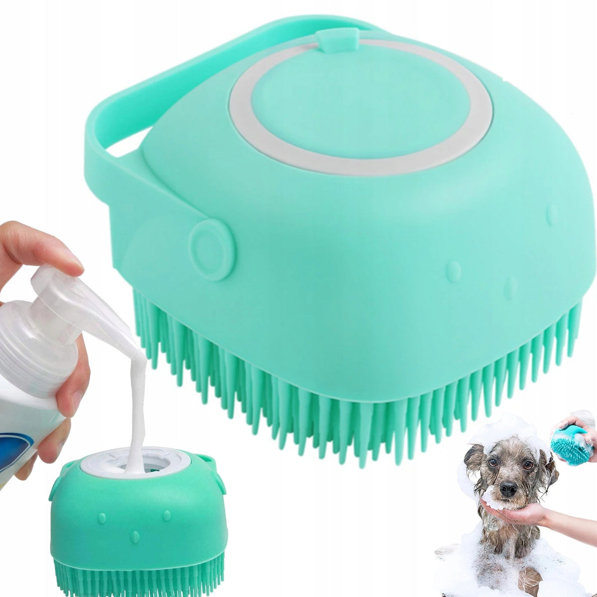 Silicone Massaging Brush for Dogs and Cats