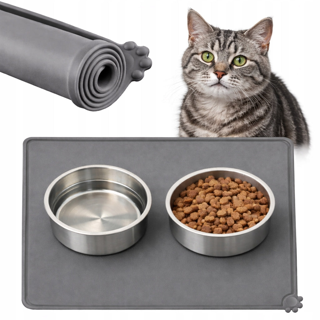 Silicone Mat (L) Under Fountain Drinker Automatic Cat Bowl