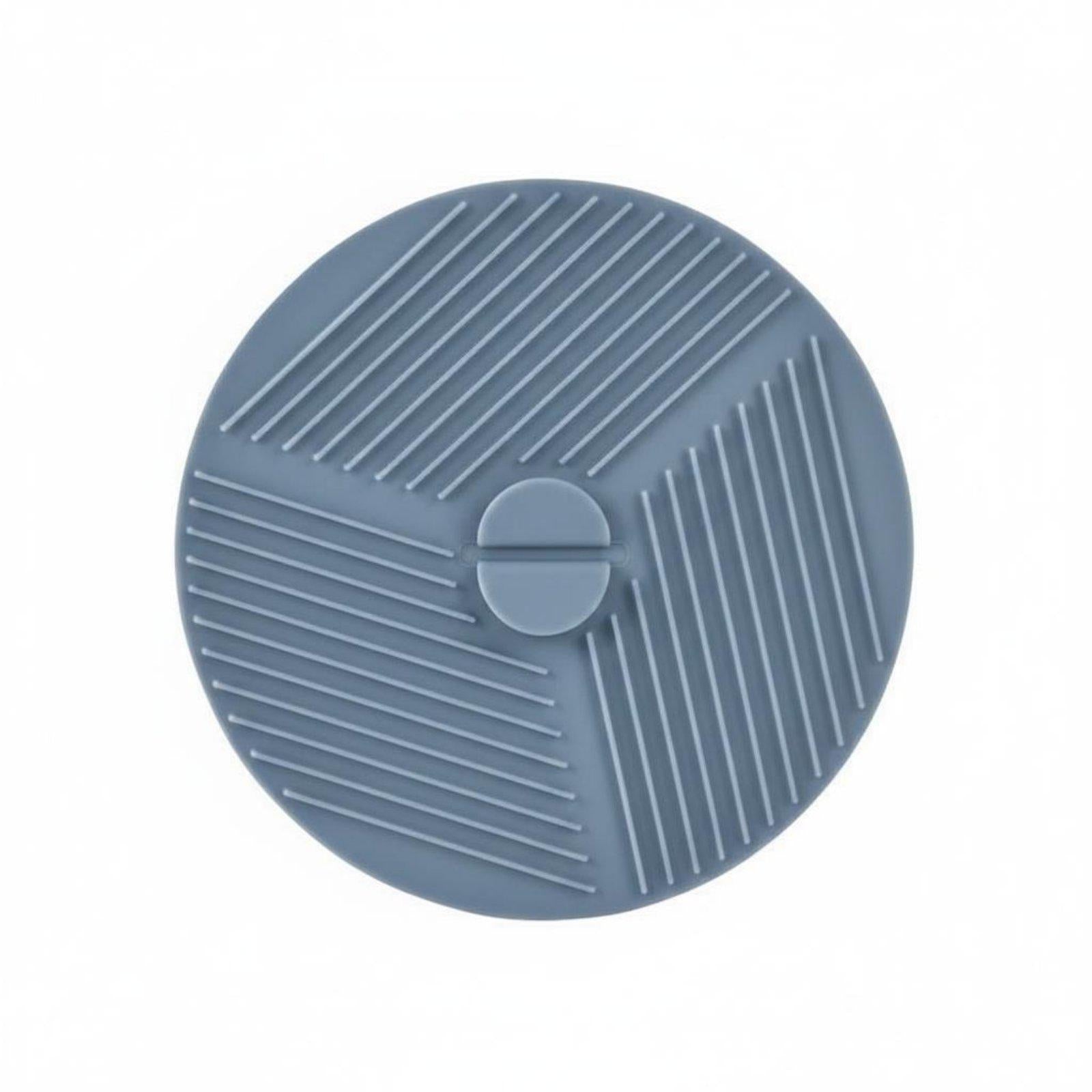 Silicone Microwave Cover Pad Airtight Mat Heat Resistant Lid for Blue L