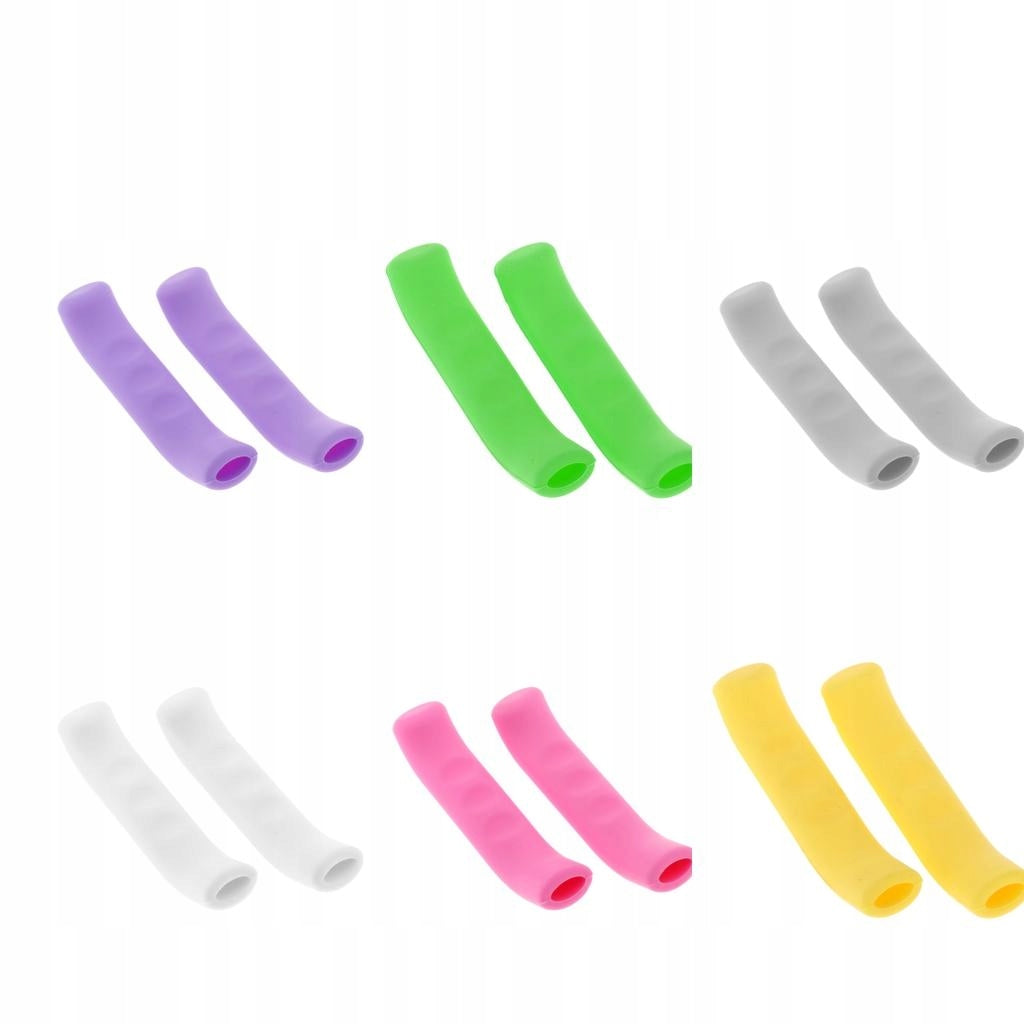Silicone Mountain Bike MTB Anti Slip Brake Lever Cover Grips Purple Brand no brand