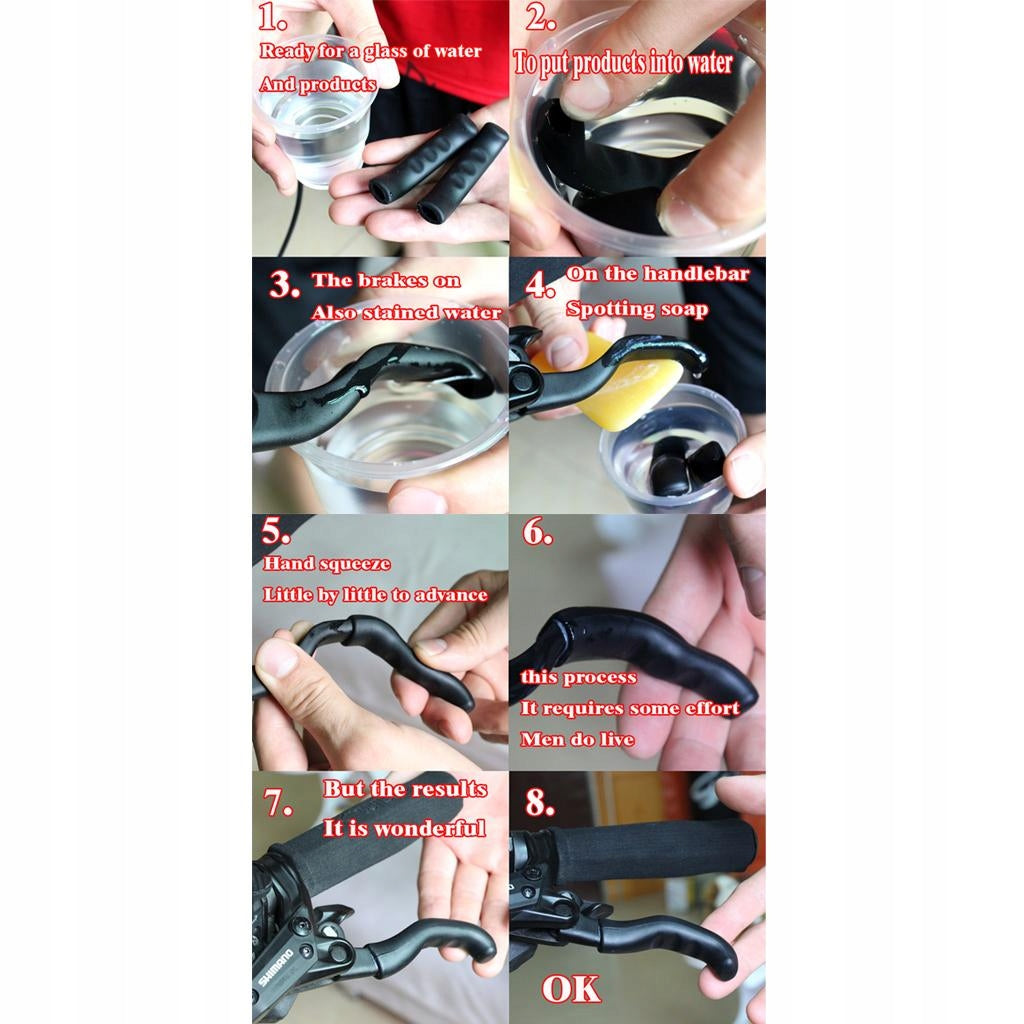 Silicone Mountain Bike MTB Anti Slip Brake Lever Cover Grips Purple Model Bicycle Brake Lever Grip