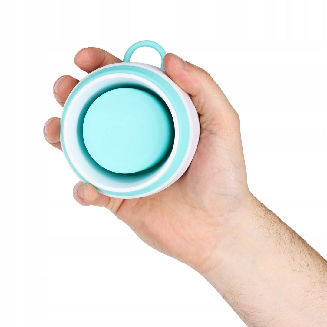 Silicone Mug Folding Tourist Travel Mint With Lid 355 ml Packaging status original