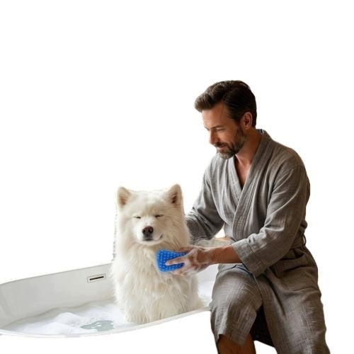 Silicone Pet Washer for Hair Removal Massager Dogs