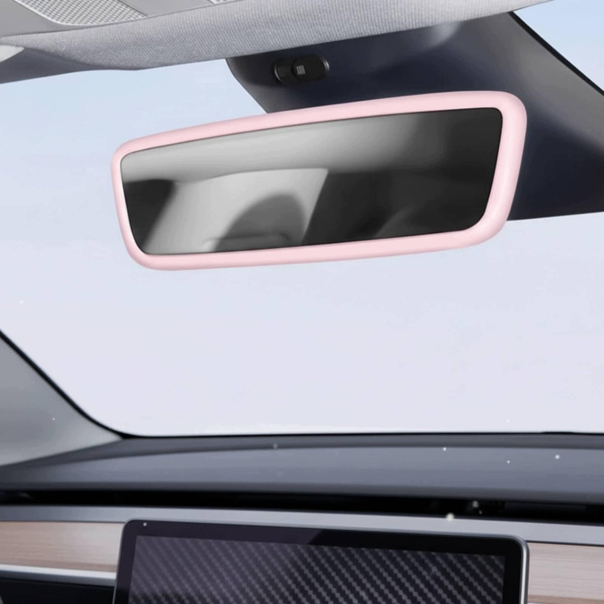 Silicone Rearview Mirror Cover Silicone Rearview Mirror Frame Scratch Red Brand no brand