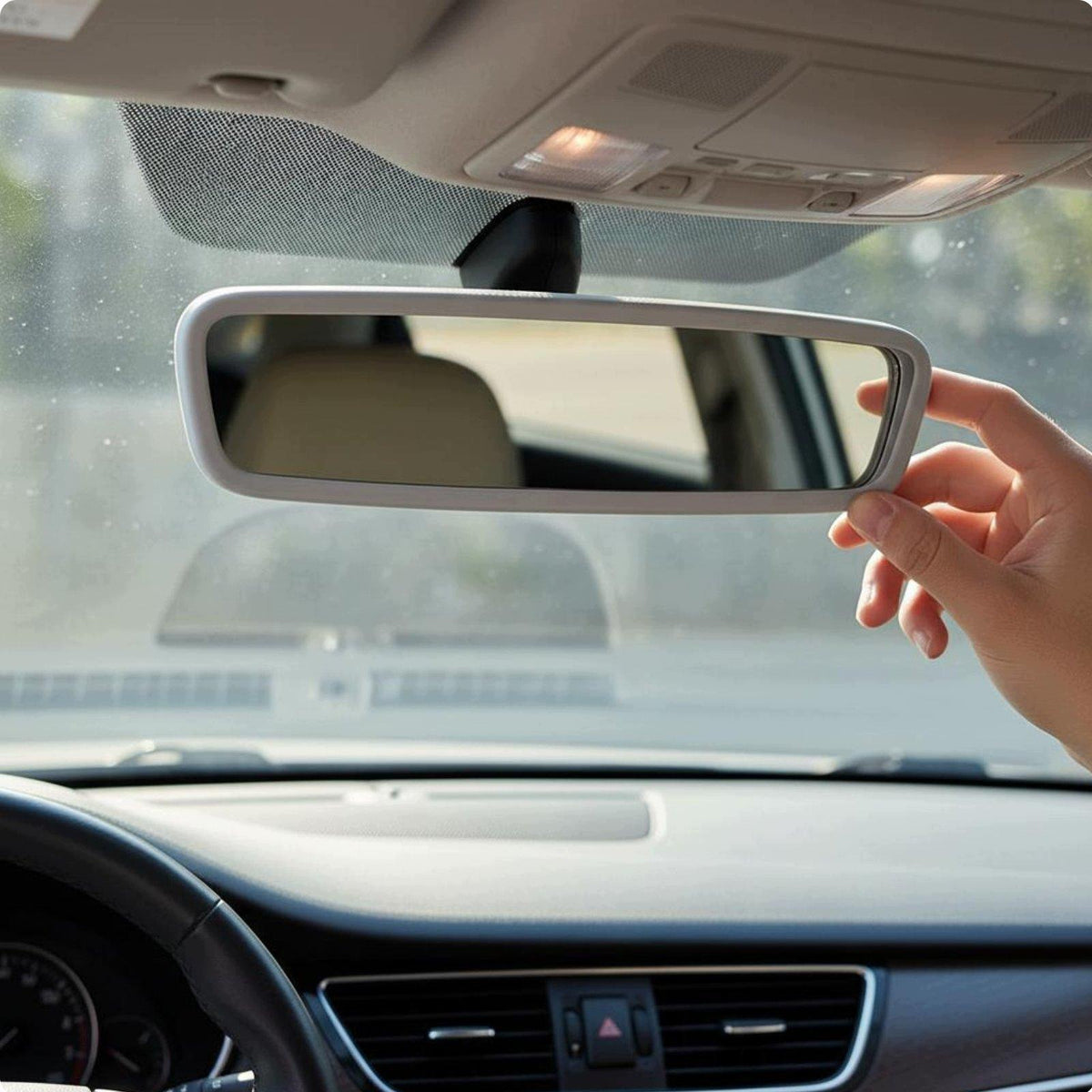 Silicone Rearview Mirror Exact Fit Silicone Rearview Mirror Frame White