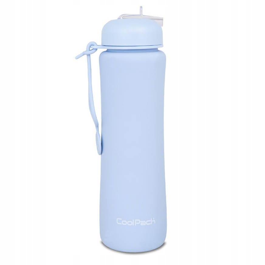 Silicone bottle 600ml Collpack Pump powder blue PATIO