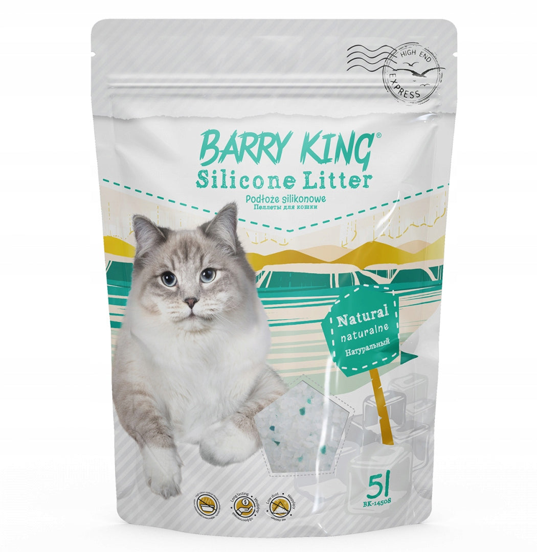 Silicone cat litter Barry King 5 l dust-free unscented 14508