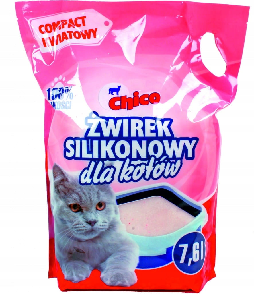 Silicone cat litter Chico Compact floral 7,6 l