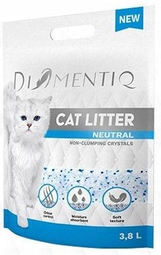 Silicone cat litter DIAMENTIQ Ocean Breeze non-caking 2x3,8 l Manufacturer code DLKDIQZWI0008