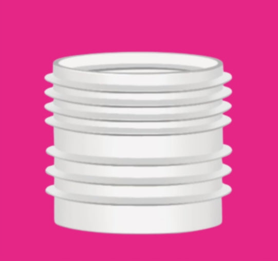 Silicone connector for breast pump