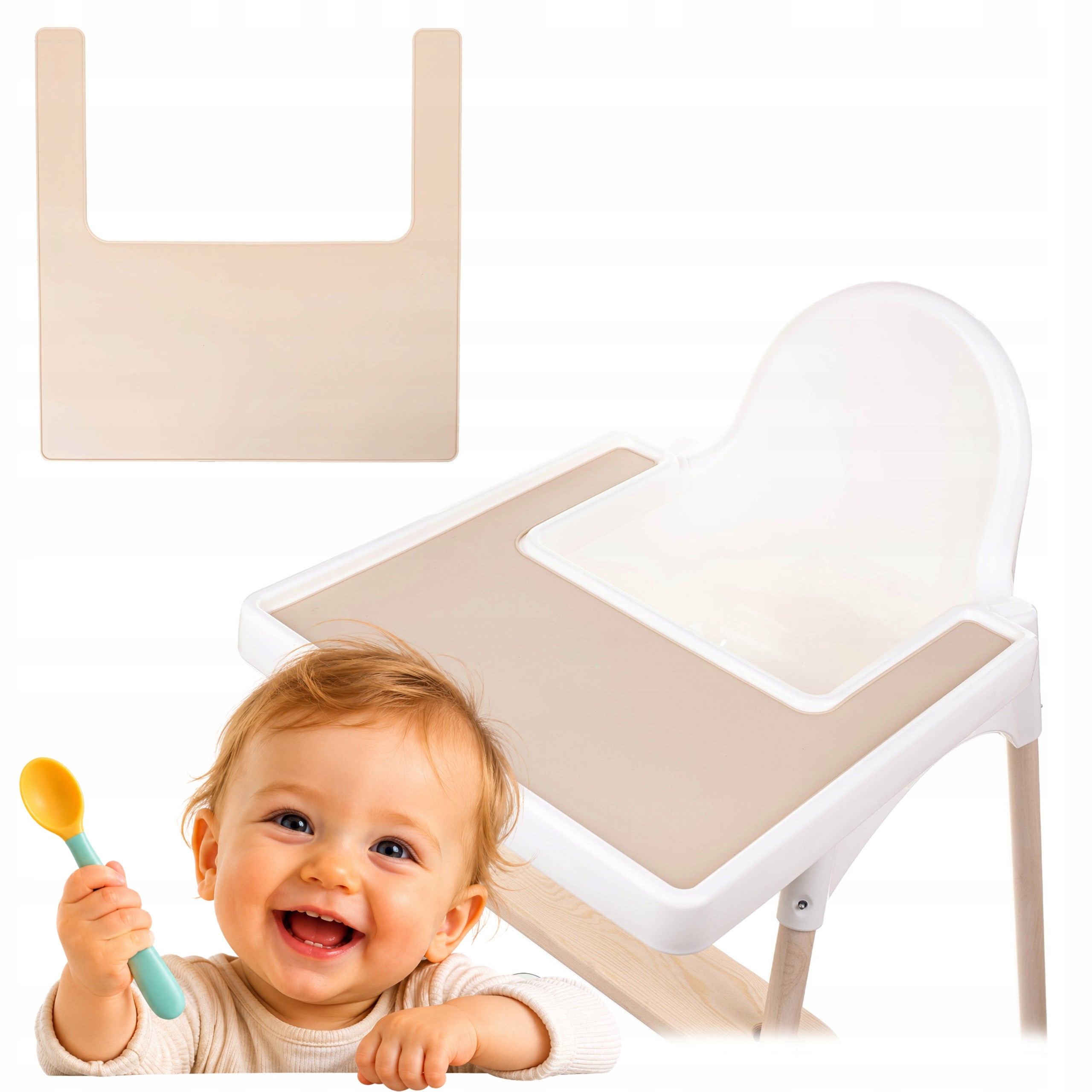 Silicone mat IKEA chairs Antilop BEIGE safe for children aMami