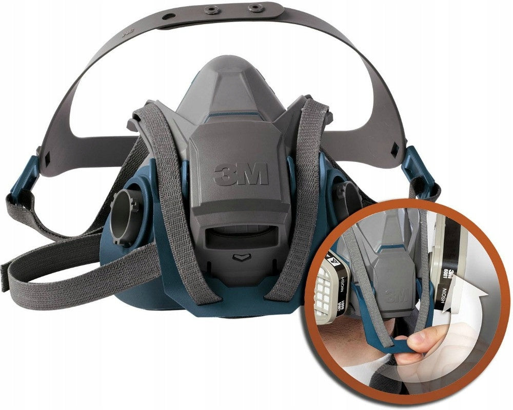 Silicone protective half mask 3M 6502QL (size M-medium)