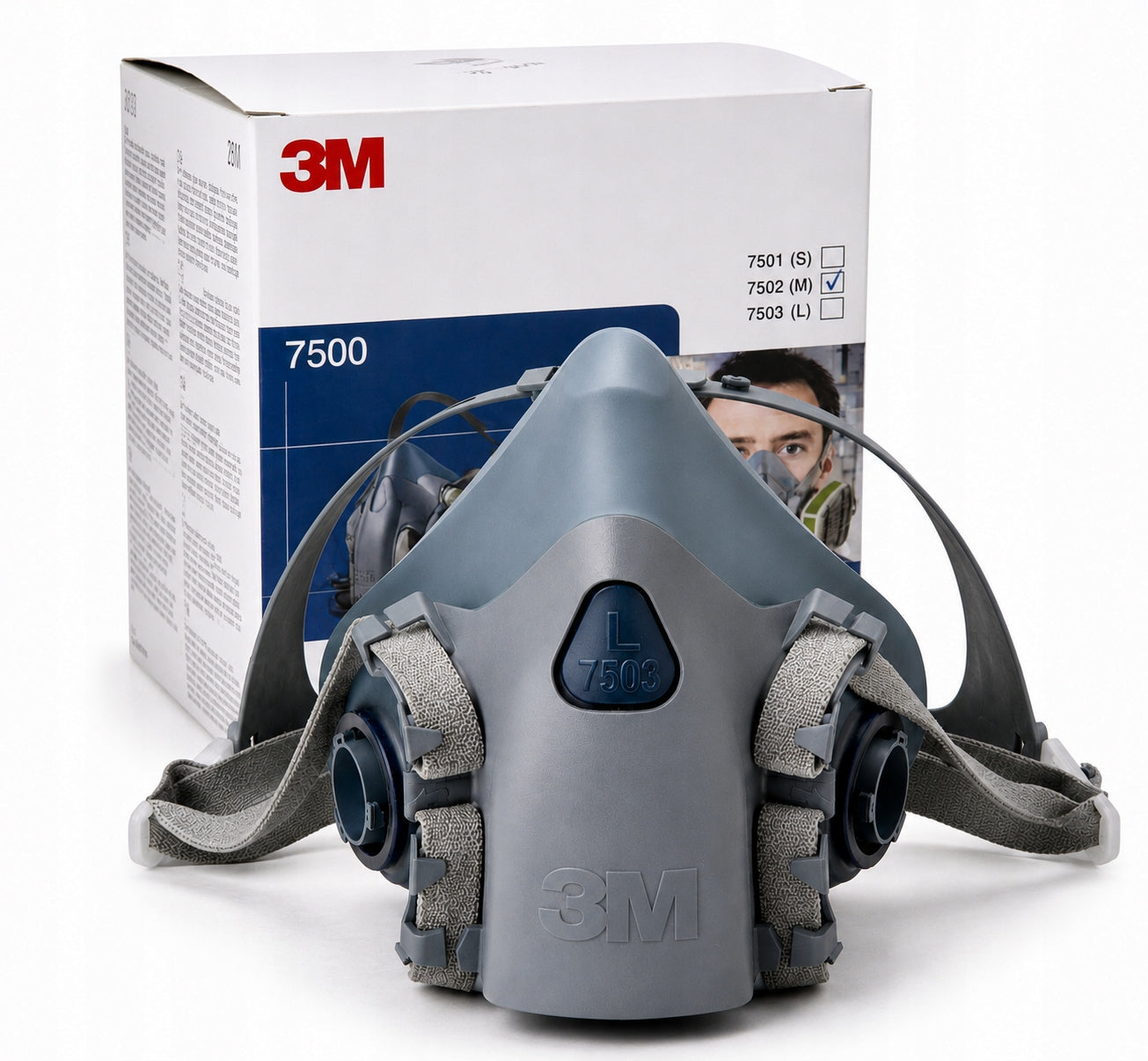 Silicone protective half mask 3M 7503 (size L-large)