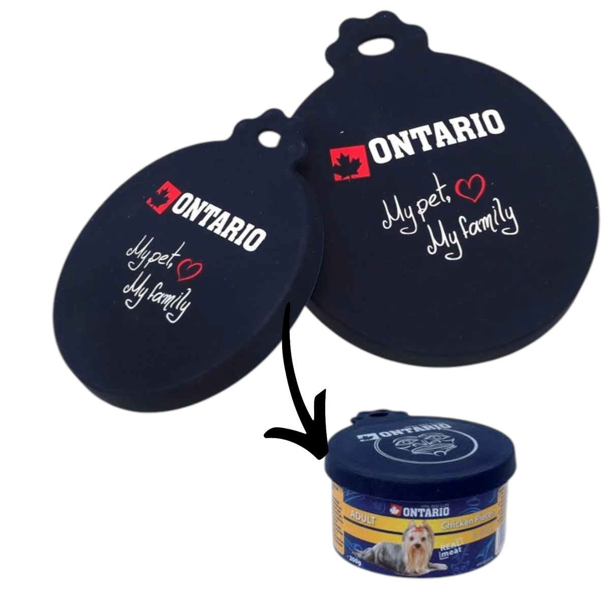 Silicone safety cover for open can. S/M