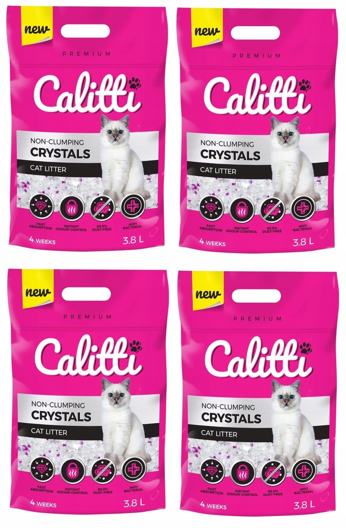 Silicone silicone cat litter 3,8 l x 4