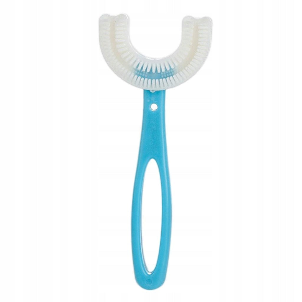 SiliconeUc Shape Kids Toothbrush Blue 6-12 years Brand no brand